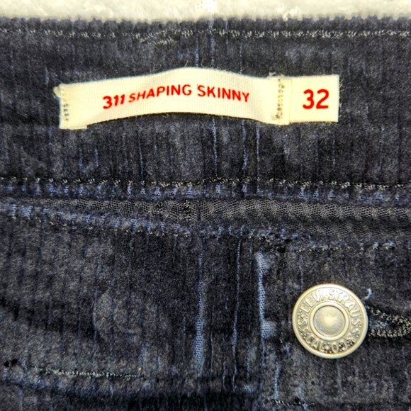 LEVIS 311 BLACK CORDUROY SHAPING SKINNY WOMENS JEANS  SIZE W31  L30  NEW - Picture 5 of 15